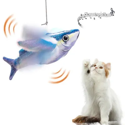 ZenPets Jouet électrique pour chat poisson volant