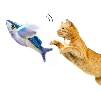 ZenPets Jouet électrique pour chat poisson volant