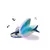 ZenPets Jouet électrique pour chat poisson volant