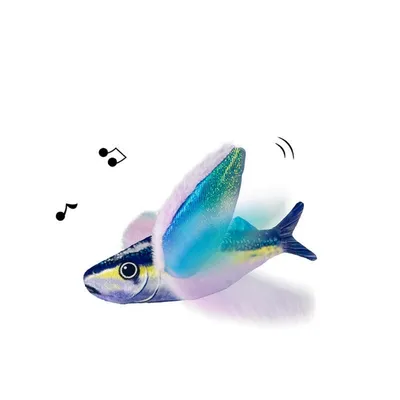 ZenPets Jouet électrique pour chat poisson volant