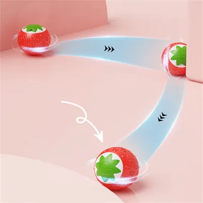 ZenPets Boule à chat en forme de fraise