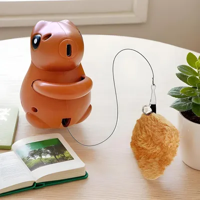 Intimeg Jouet pour chat en forme d'écureuil sautant