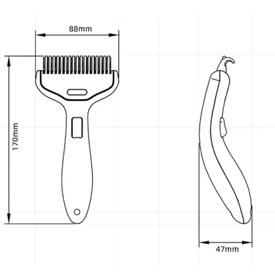 ZenPets Peigne démêlant pour animaux de compagnie