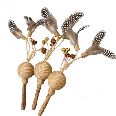 ZenPets Balle en sisal Jouet pour chat Bâton pour chat