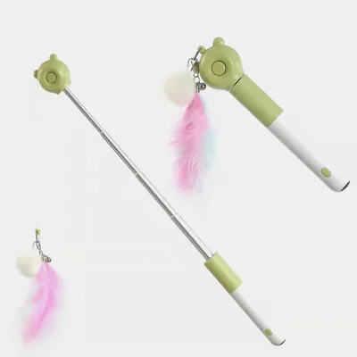 ZenPets Baton à chat auto - extensible LED avec laser