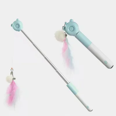 ZenPets Baton à chat auto - extensible LED avec laser
