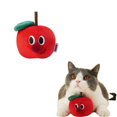 ZenPets Jouet en peluche pomme pour chat ZenPets Jouet en peluche pomme pour chat