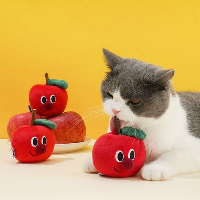 ZenPets Jouet en peluche pomme pour chat