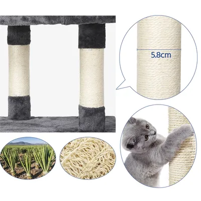 Yaheetech Arbre à Chat XXL pour 2-3 Chats  Adultes