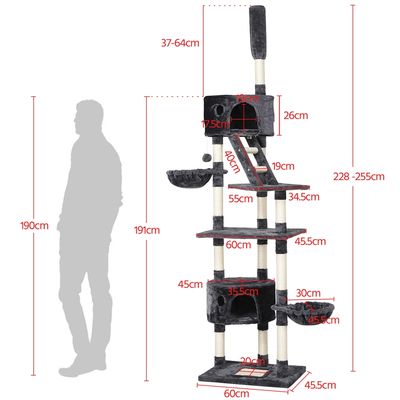 Yaheetech Arbre à Chat XXL pour 2-3 Chats  Adultes