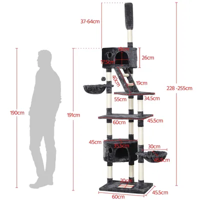 Yaheetech Arbre à Chat XXL pour 2-3 Chats  Adultes