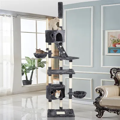 Yaheetech Arbre à Chat XXL pour 2-3 Chats  Adultes