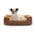 lionto coussin chien doux avec entrée basse et coussin réversible