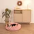 lionto Donut-Hundebett aus weichem Plüsch mit rutschfester Unterseite lionto Donut-Hundebett aus weichem Plüsch mit rutschfester Unterseite