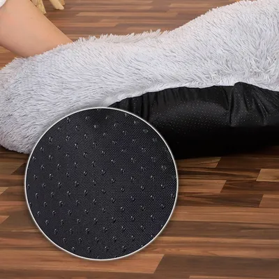 lionto lit donut chien doux antidérapant coussin moelleux peluche