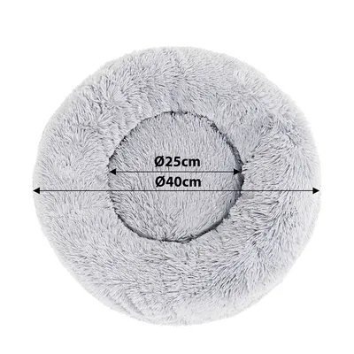 lionto lit donut chien doux antidérapant coussin moelleux peluche