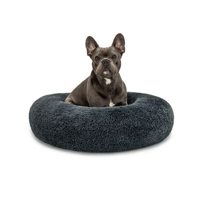 lionto lit donut chien doux antidérapant coussin moelleux peluche