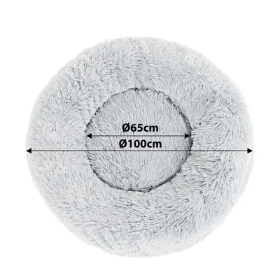 lionto lit donut chien doux antidérapant coussin moelleux peluche lionto lit donut chien doux antidérapant coussin moelleux peluche