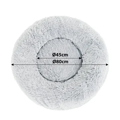 lionto lit donut chien doux antidérapant coussin moelleux peluche