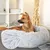 lionto Donut-Hundebett aus weichem Plüsch mit rutschfester Unterseite lionto Donut-Hundebett aus weichem Plüsch mit rutschfester Unterseite