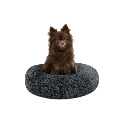 lionto lit donut chien doux antidérapant coussin moelleux peluche