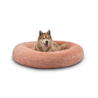 lionto lit donut chien doux antidérapant coussin moelleux peluche