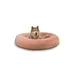 lionto Donut-Hundebett aus weichem Plüsch mit rutschfester Unterseite