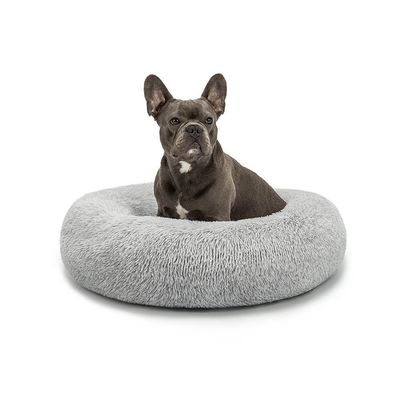lionto lit donut chien doux antidérapant coussin moelleux peluche