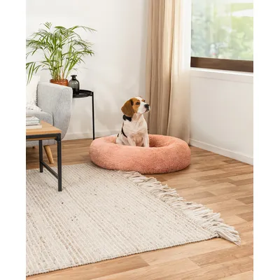 lionto Donut-Hundebett aus weichem Plüsch mit rutschfester Unterseite lionto Donut-Hundebett aus weichem Plüsch mit rutschfester Unterseite