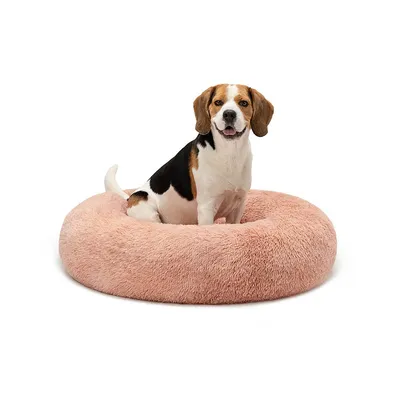 lionto lit donut chien doux antidérapant coussin moelleux peluche