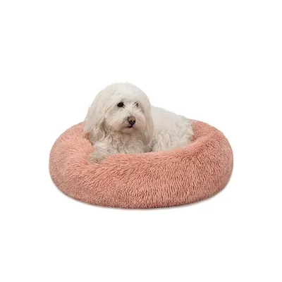 lionto lit donut chien doux antidérapant coussin moelleux peluche