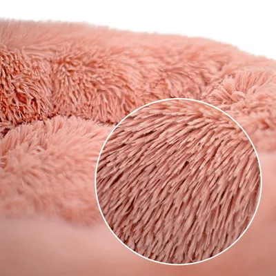 lionto lit donut chien doux antidérapant coussin moelleux peluche