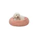 lionto Donut-Hundebett aus weichem Plüsch mit rutschfester Unterseite