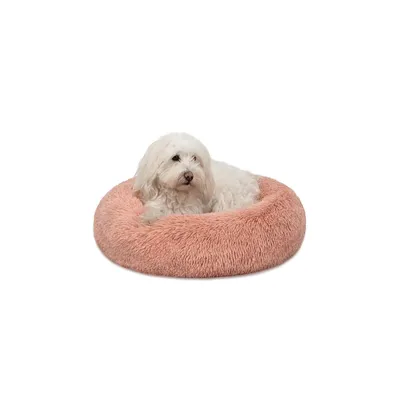 lionto Donut-Hundebett aus weichem Plüsch mit rutschfester Unterseite lionto Donut-Hundebett aus weichem Plüsch mit rutschfester Unterseite