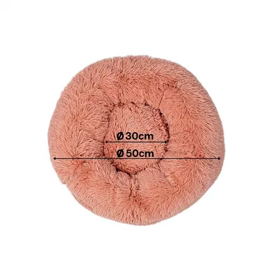 lionto lit donut chien doux antidérapant coussin moelleux peluche