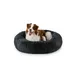 lionto Donut-Hundebett aus weichem Plüsch mit rutschfester Unterseite