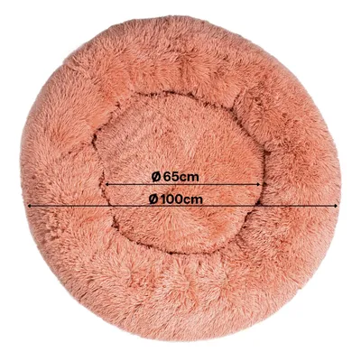 lionto Donut-Hundebett aus weichem Plüsch mit rutschfester Unterseite lionto Donut-Hundebett aus weichem Plüsch mit rutschfester Unterseite