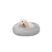 lionto Donut-Hundebett aus weichem Plüsch mit rutschfester Unterseite