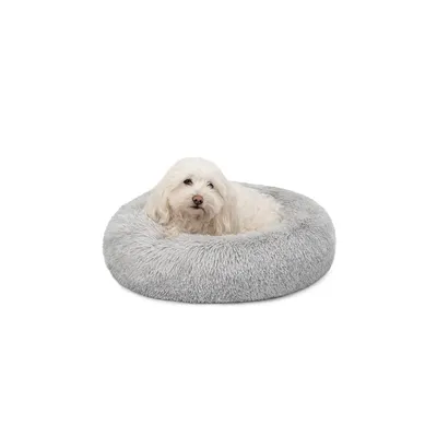 lionto Donut-Hundebett aus weichem Plüsch mit rutschfester Unterseite lionto Donut-Hundebett aus weichem Plüsch mit rutschfester Unterseite