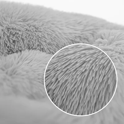 lionto lit donut chien doux antidérapant coussin moelleux peluche