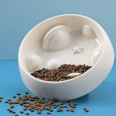 ZenPets Gamelle anti - glouton en forme de planète pour chien