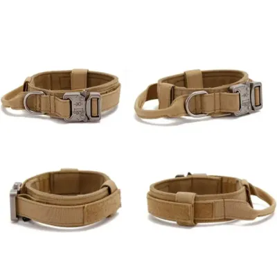 Must&Co - Collier Tactique avec Poignée pour Chien