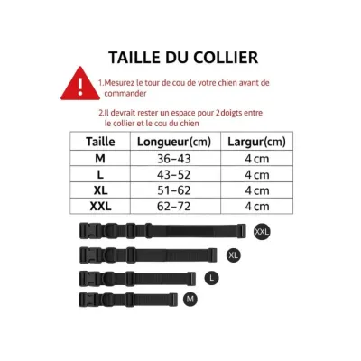 Must&Co - Collier Tactique avec Poignée pour Chien