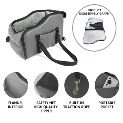 ZenPets Nid de chien pour voiture démontable