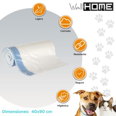 WELLHOME 8 unités de sacs hygiéniques pour bacs à sable en plastique