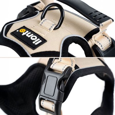 lionto harnais pour chien rembourré nylon doux anti-traction
