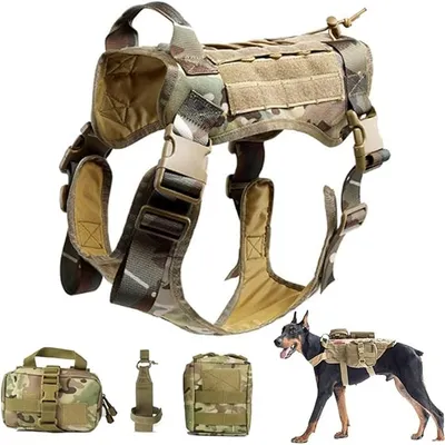 IntiMeg Harnais tactique pour chiens moyens et grands IntiMeg Harnais tactique pour chiens moyens et grands