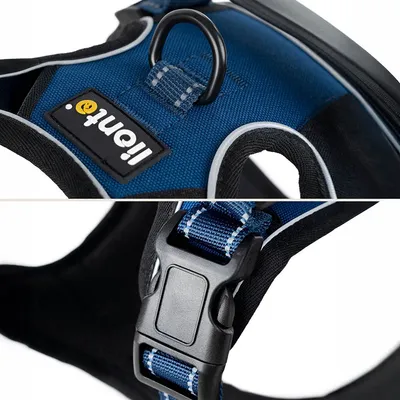 lionto harnais pour chien rembourré nylon doux anti-traction