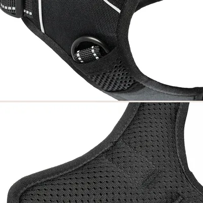 lionto harnais pour chien rembourré nylon doux anti-traction