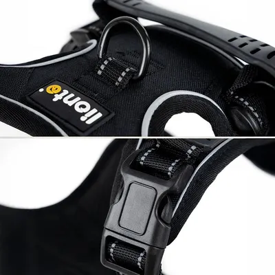 lionto harnais pour chien rembourré nylon doux anti-traction